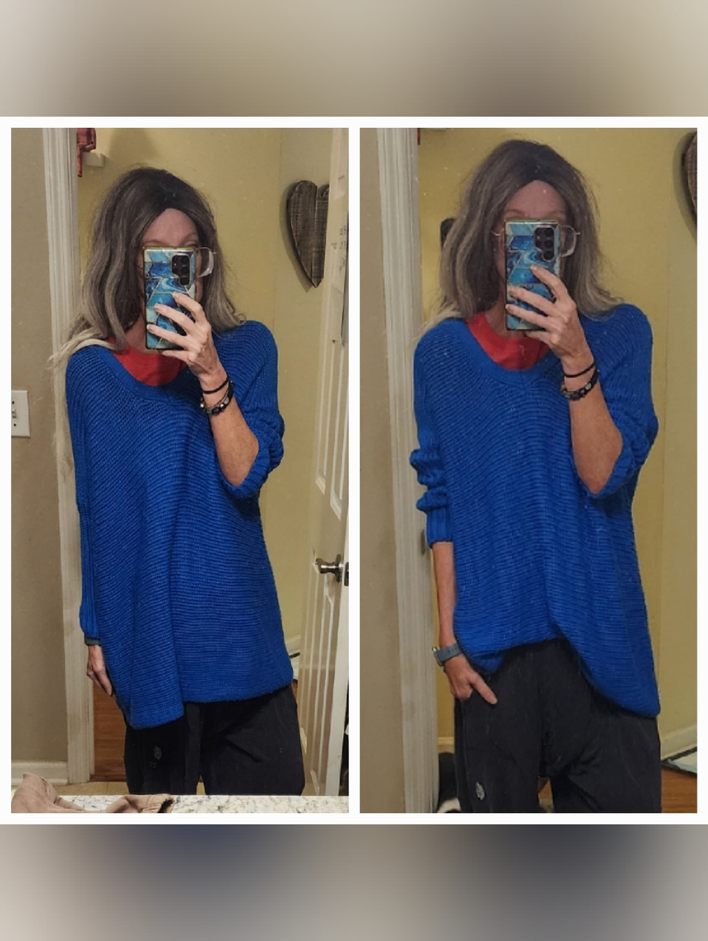 Noisy May Cerulean Blue Knit Sweater Tunic